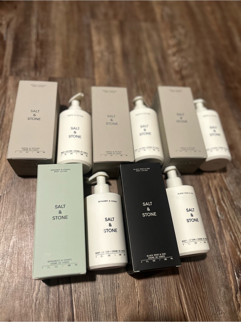 HUGE Salt & Stone Body Lotion 5 Pk Bundle 7 oz Santal Bergamot Black Rose & Oud - Picture 16 of 16